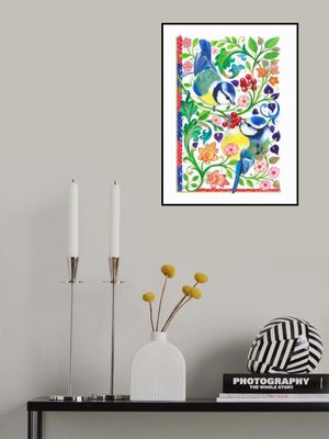 Blue Tits and Berries