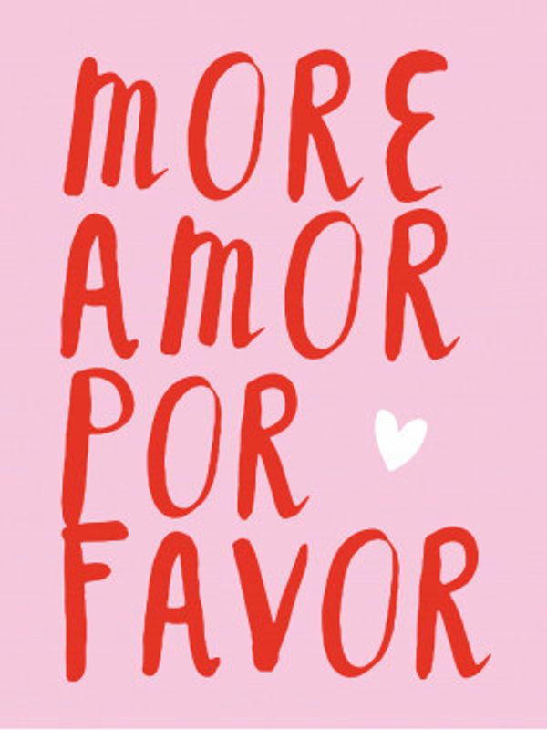 More amor por favor - red/pink