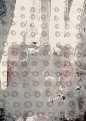 Contemporary Abstract In White and Grey