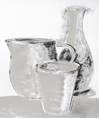 Monochrome Jug Mug and Vase