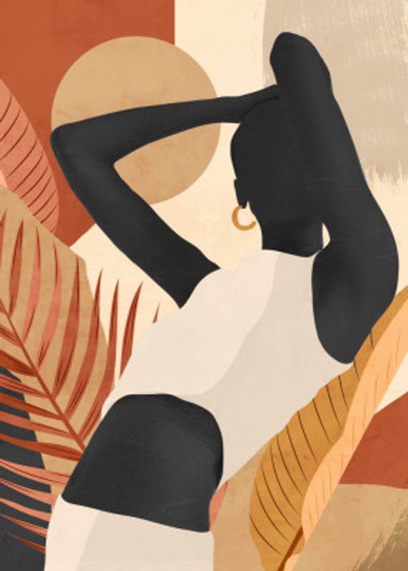 Silhouette of a Person Walking