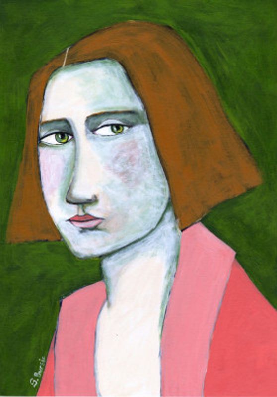 Woman in Pink Jacket