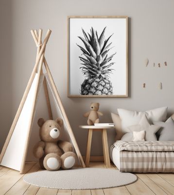 Pineapple Black &amp; White 01