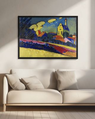 Study of Murnau  Landscape With Church (1909)