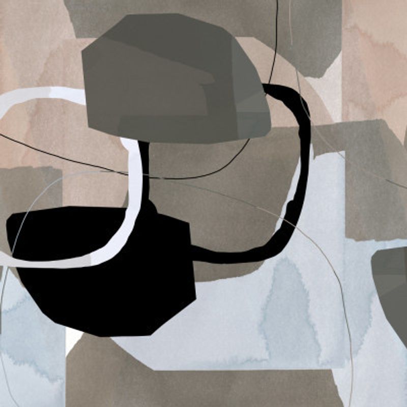 Neutral Shapes Abstract No 4