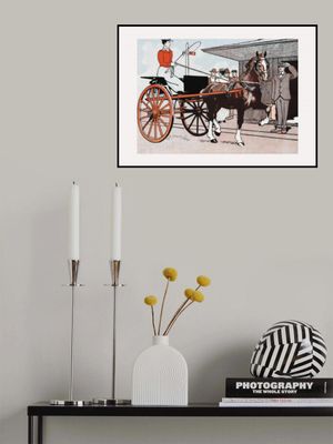 Woman In a Horse Carriage (ca. 1890–1907)