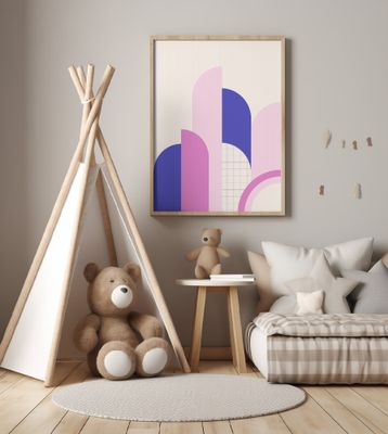 Midcentury Backdrops Rainbow