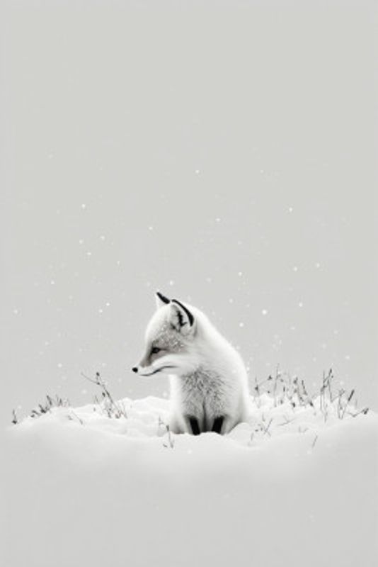 Winter Fox's Gaze