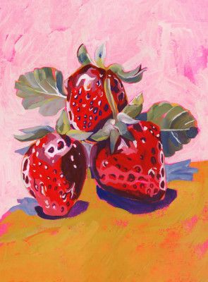 Fresh Paintainly Strawberries