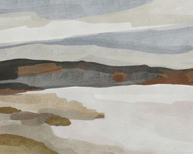 Monochrome abstract landscape