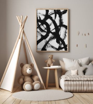 Abstract Brush Strokes 98X