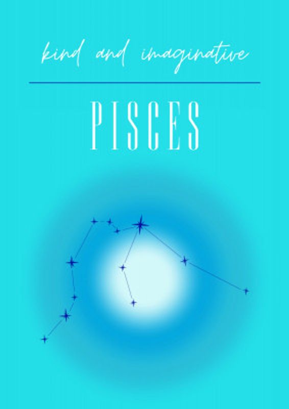 Pisces Zodiac Print Art