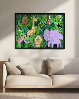 Jungle Animals Deep in the Jungle Foliage by Artist Carla Daly