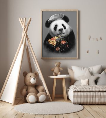panda loves pizza