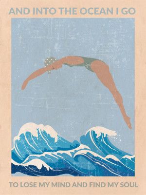 Into the Ocean I Go (grey)