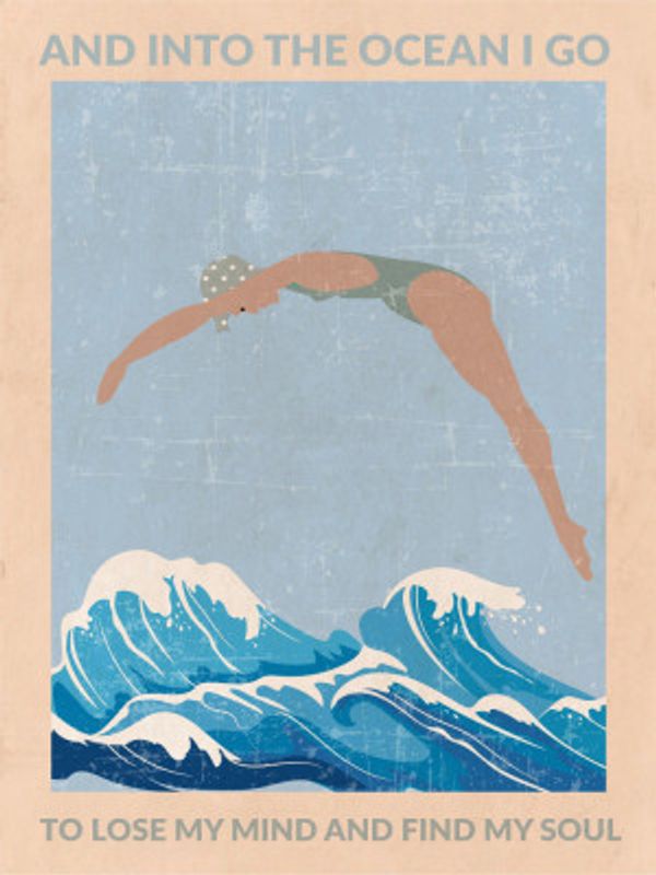 Into the Ocean I Go (grey)