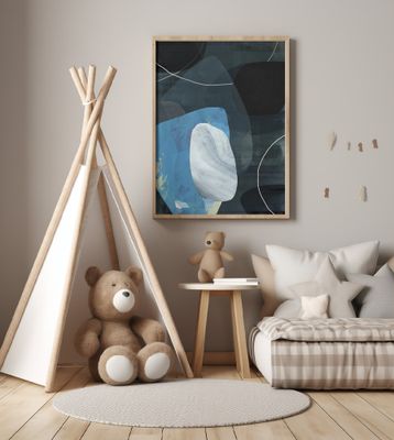 Cobalt Shoreline Abstract 2