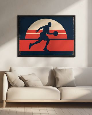 Basketball Metal Plate