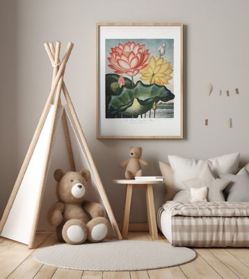 The Sacred Egyptian Bean from The Temple of Flora (1807)