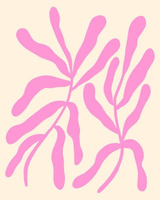 Pink Stylized Branches