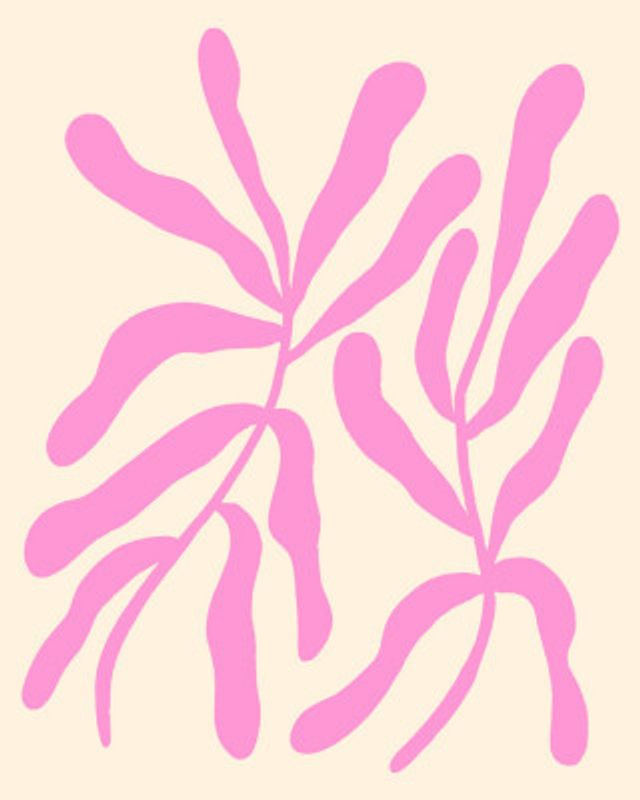 Pink Stylized Branches