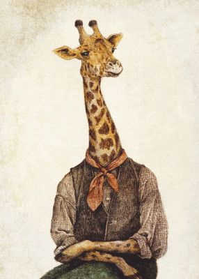 Giraffe With A Human Body