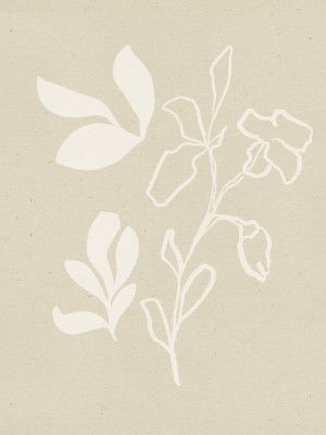 White Flora Silhouettes