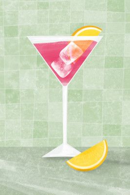 Pink coctail