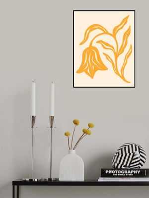 Golden Blossom Silhouette