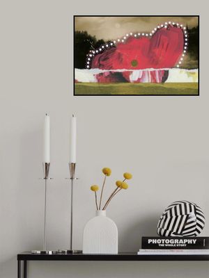 Abstract Red Bloom