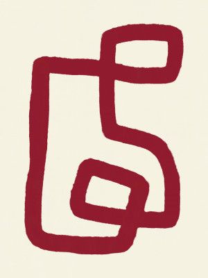 Abstract Red Line Design