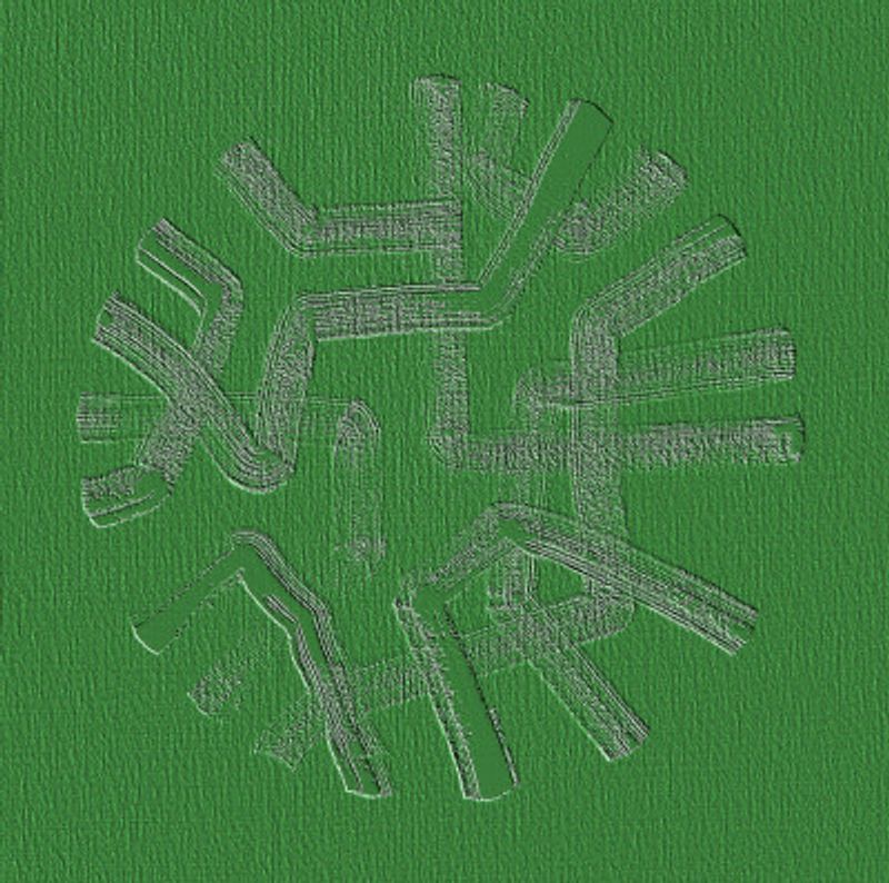 Green Circuitry Burst