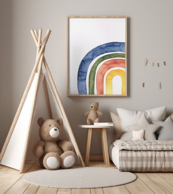 Minimalist Rainbow Design