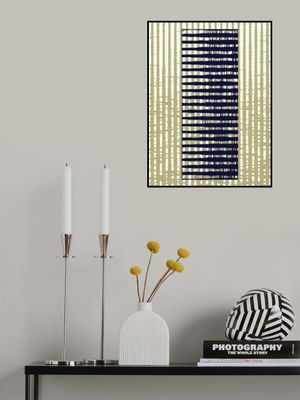 Geometric Pattern with Vertical Stripes