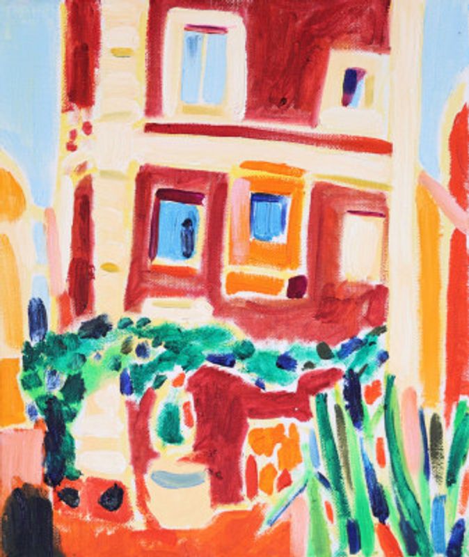 Streets of Rome no. II, Tamara Jare, oil on canvas