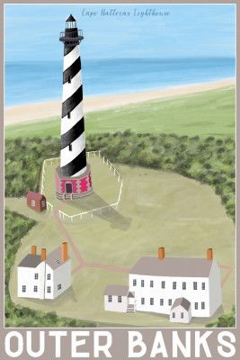 Dalc 197 Outer Banks Hatteras 25x35
