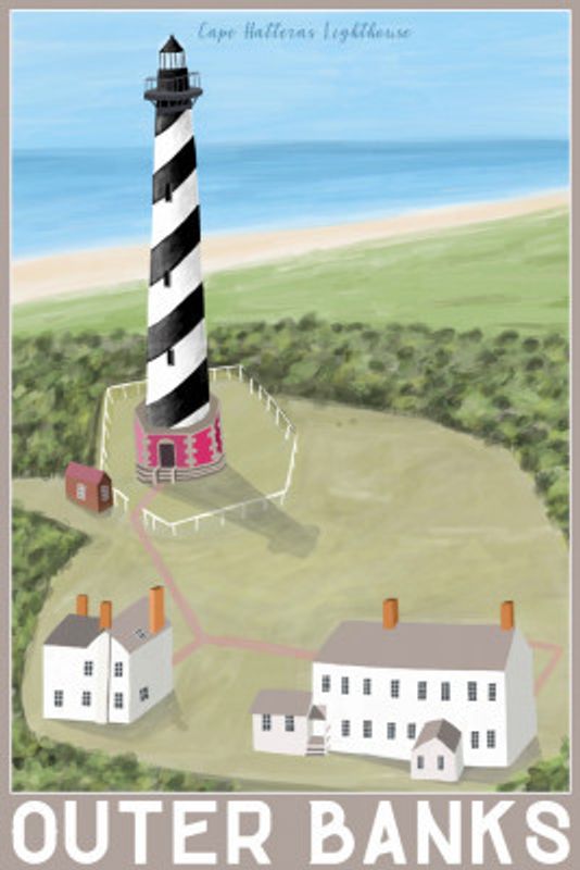 Dalc 197 Outer Banks Hatteras 25x35