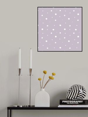 Spring Pastel Dots Pattern Purple