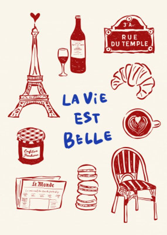 La Vie Est Belle - Paris Poster