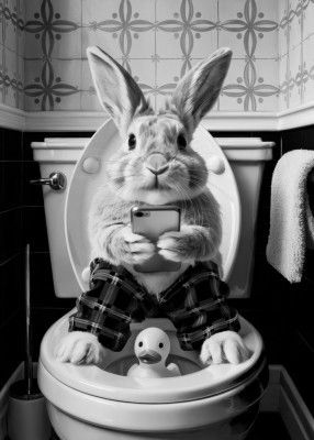 Bathroom Rabbit