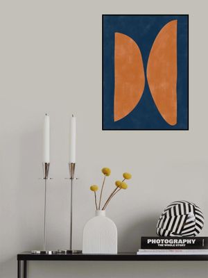 Bold Orange Geometric Shapes