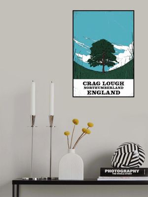 Grag Lough Northumberland England Travel Poster
