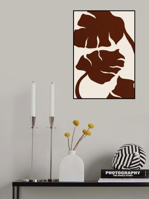 Monstera Canvas Brown
