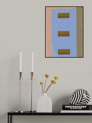 Abstract Blue Blocks