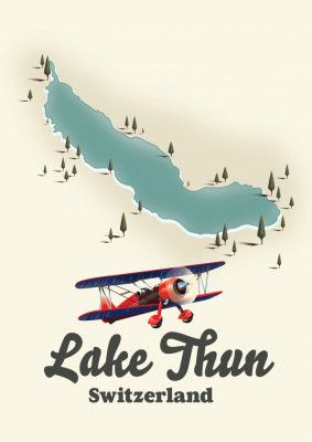 Lake Thun Switzerland Map