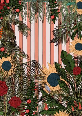 Vibrant Botanical Illustration