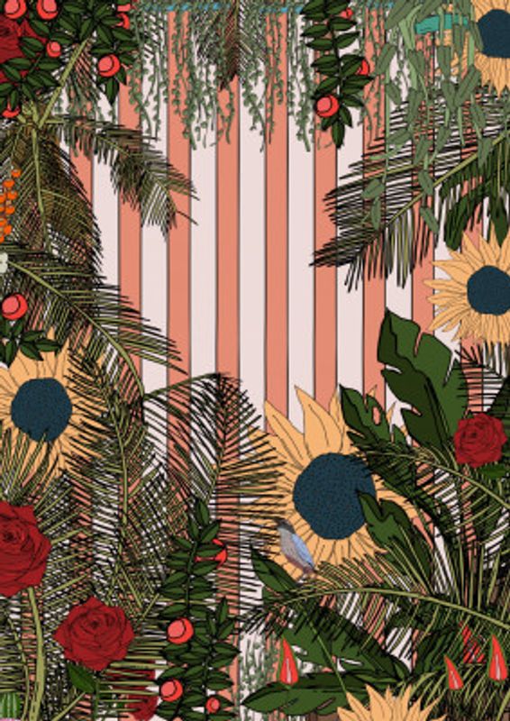 Vibrant Botanical Illustration