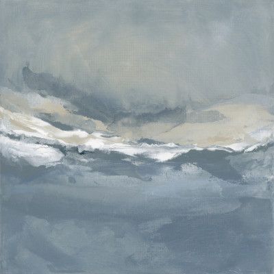 Serene Rolling Waves Beneath a Tranquil Sky