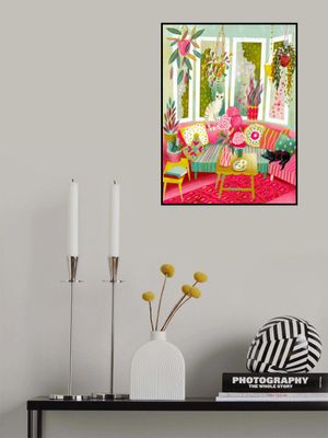 Bohemian Interior Colourful Chushions and Two Cats