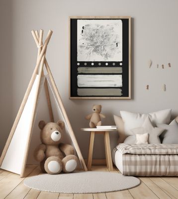 Midnight Cream Delight Abstraction